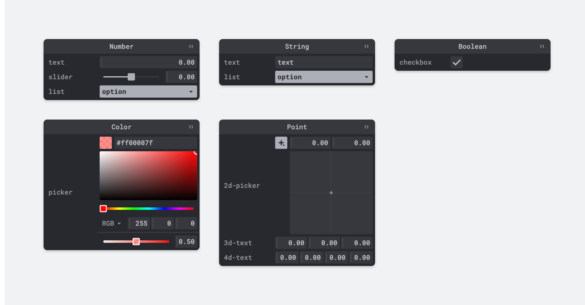 Input bindings