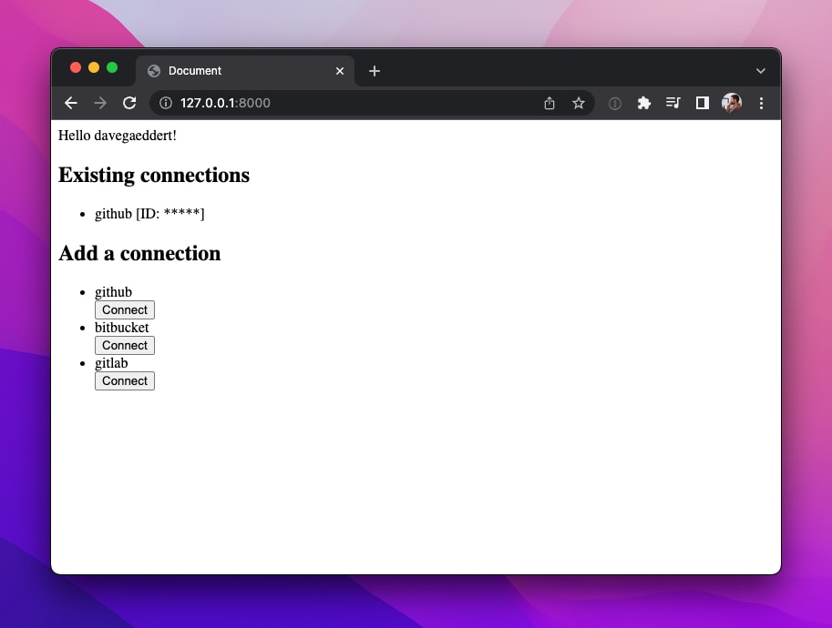 Connecting and disconnecting Django OAuth accounts