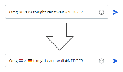 screenshot of broken emojis