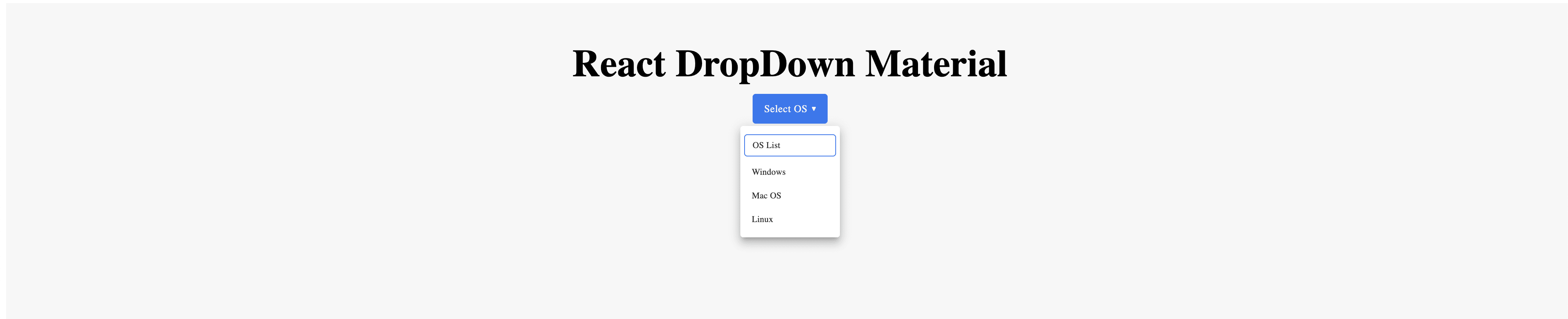 react-dropdown-material Banner