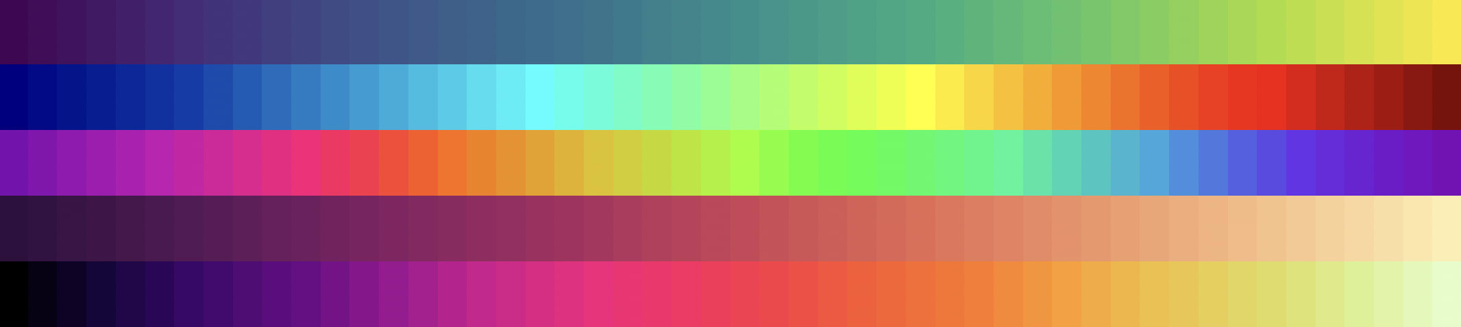 Some example palettes