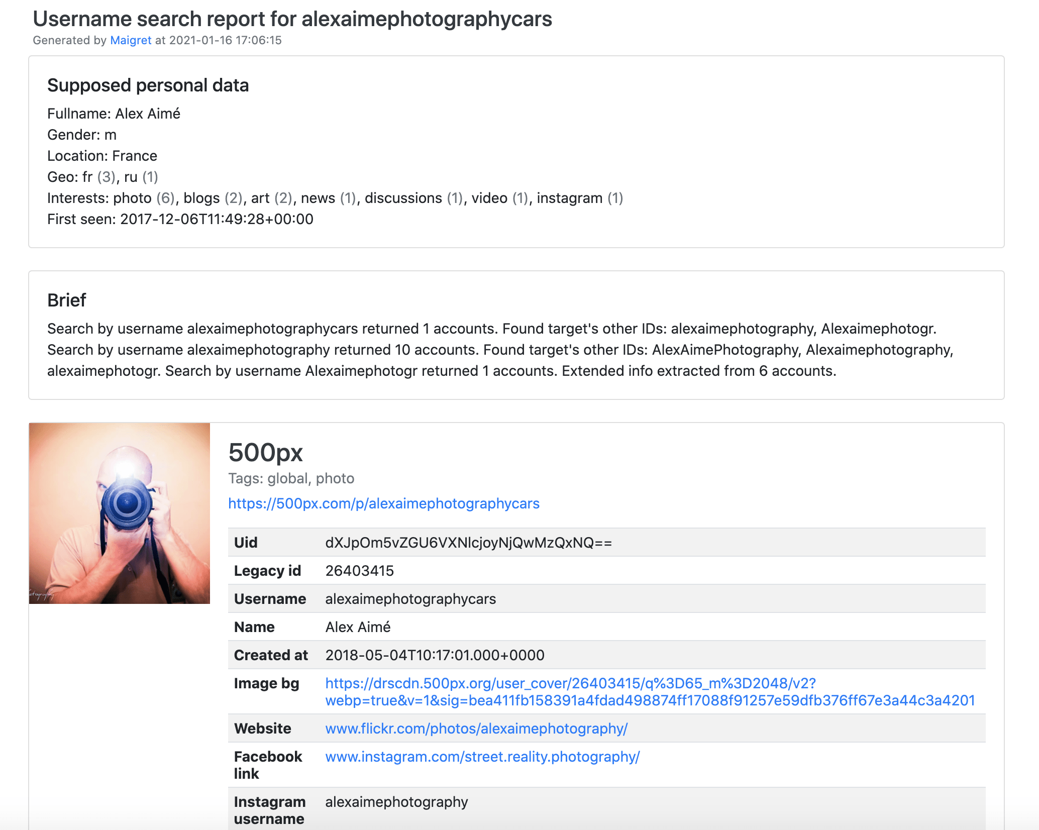 maigret - Python Package Health Analysis | Snyk