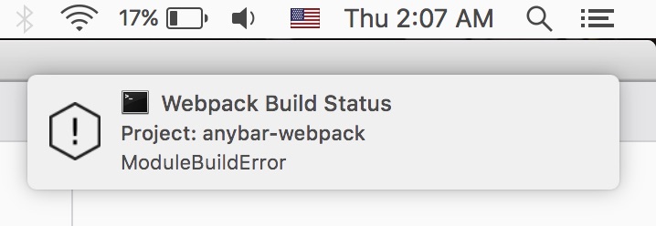 anybar webpack plugin notification demo