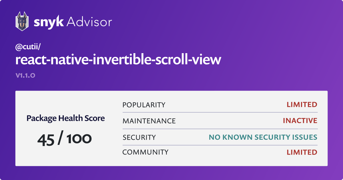 React Native Invertible Scroll View Example