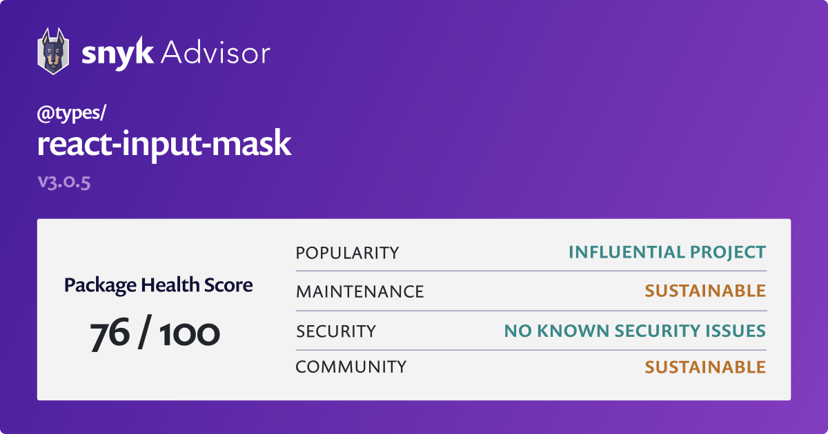 types-react-input-mask-npm-package-snyk