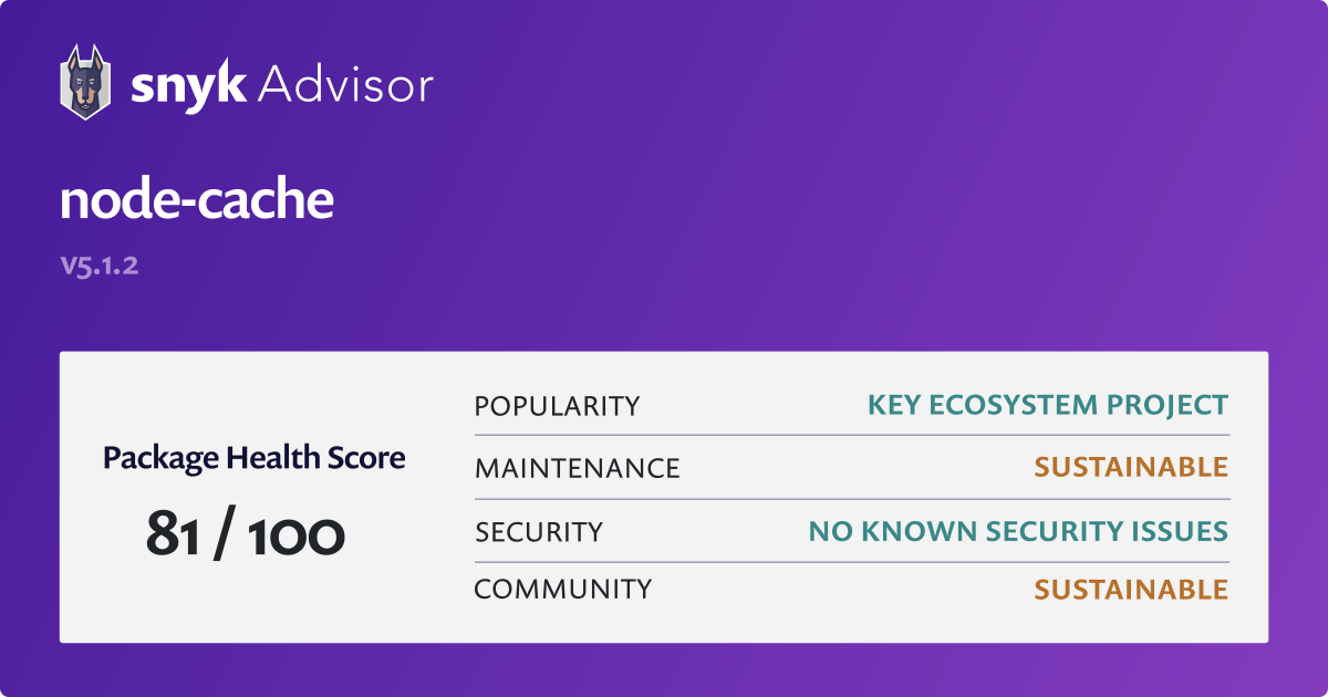 node-cache-npm-package-health-analysis-snyk