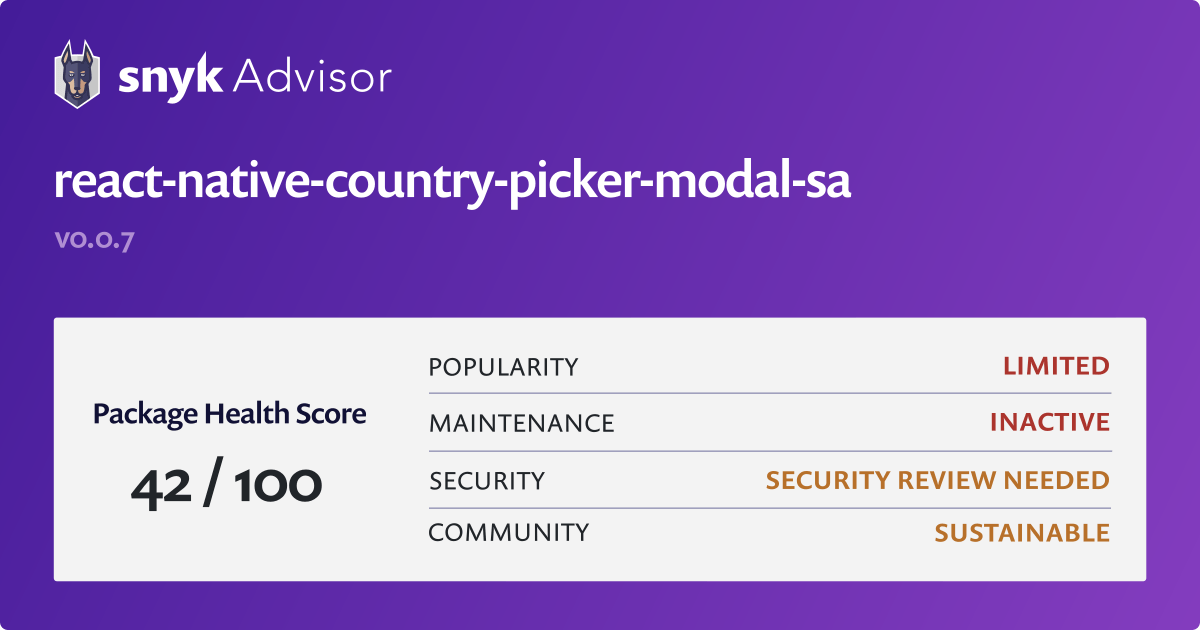 react-native-country-picker-modal-sa-npm-package-snyk