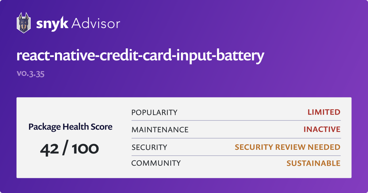 react-native-credit-card-input-battery-npm-package-snyk