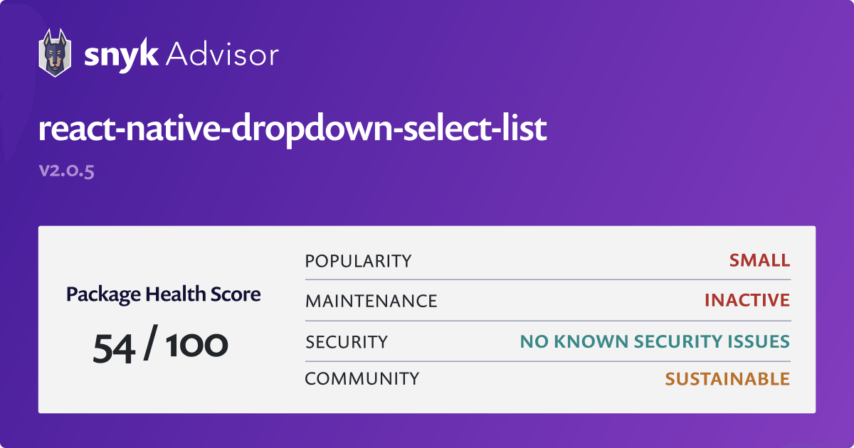 react-native-dropdown-select-list-npm-package-snyk