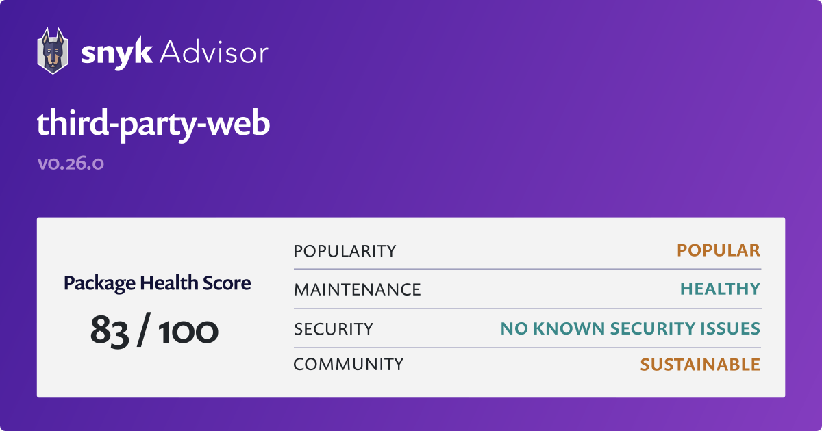 SpeedCurve  New! Tracking first- and third-party request groups