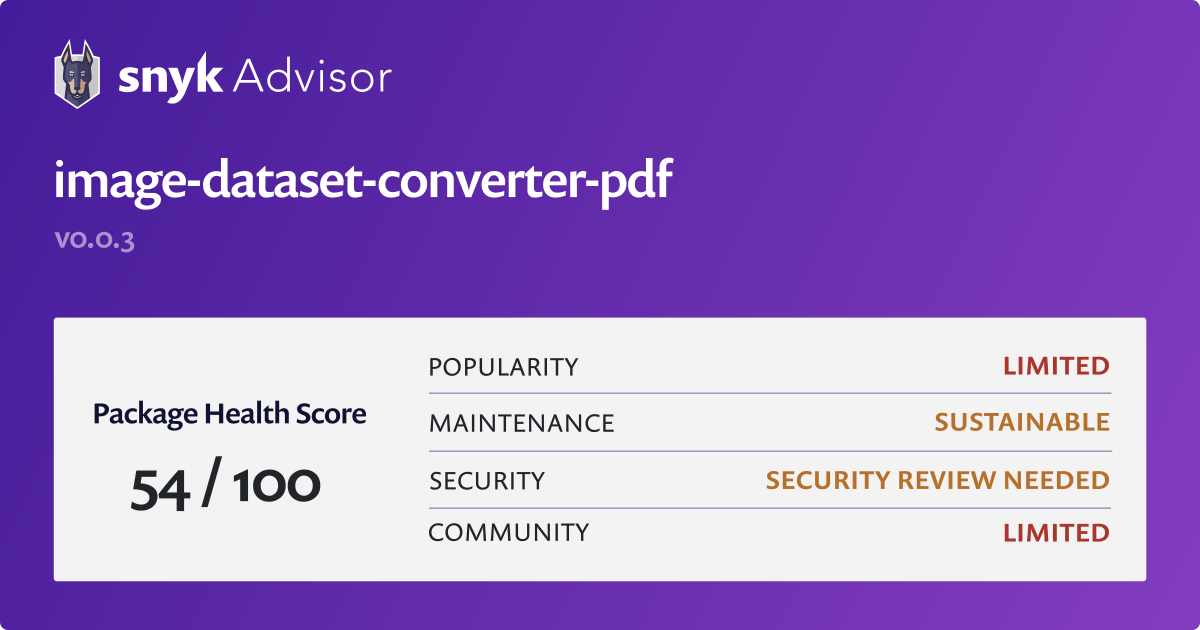 image-dataset-converter-pdf - Python package | Snyk