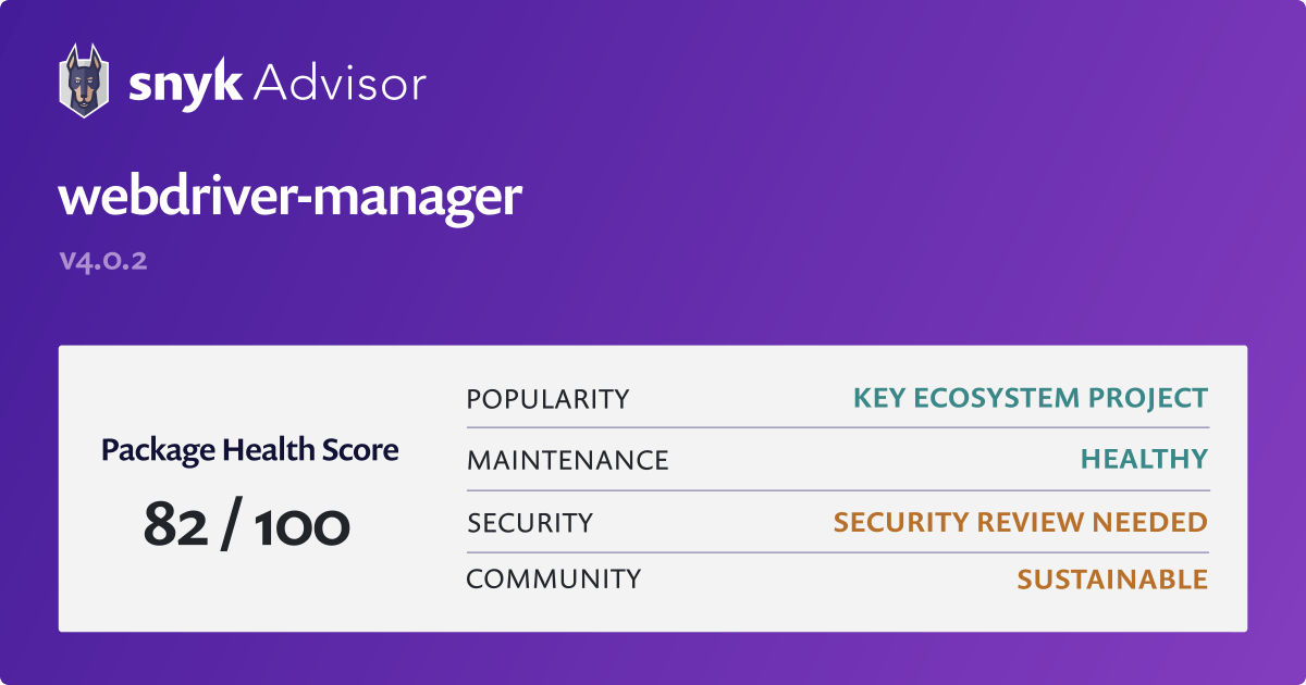 specify gecko driver version using webdriver manager