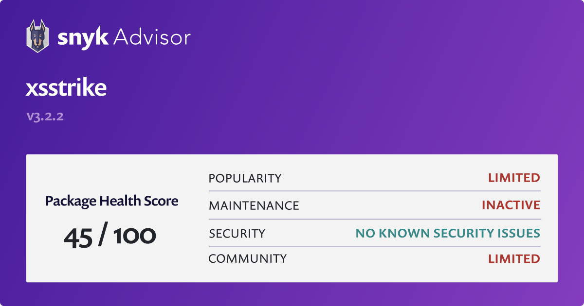 XSStrike –Cross Site Scripting Vulnerabilities Analysis Tool