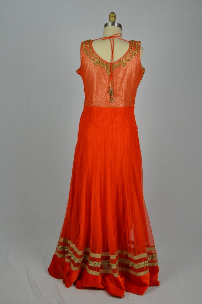 Orange and Gold Jewelled Dress