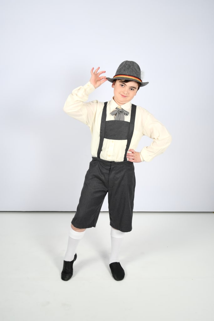 Young Germanic Boy in Lederhosen