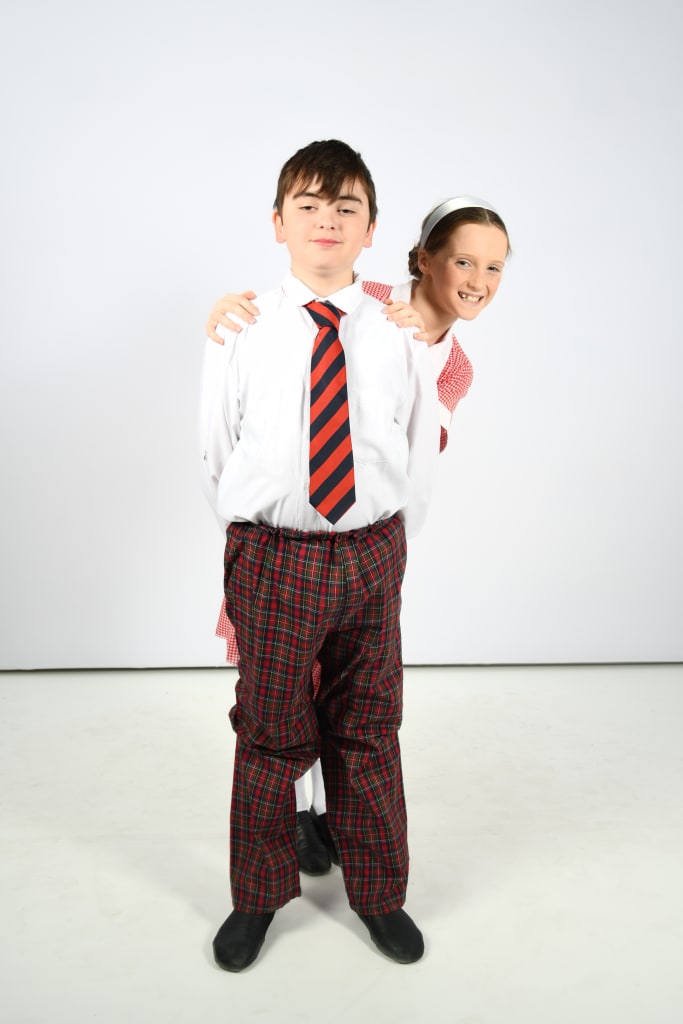 Red Plaid School Boy's Uniform