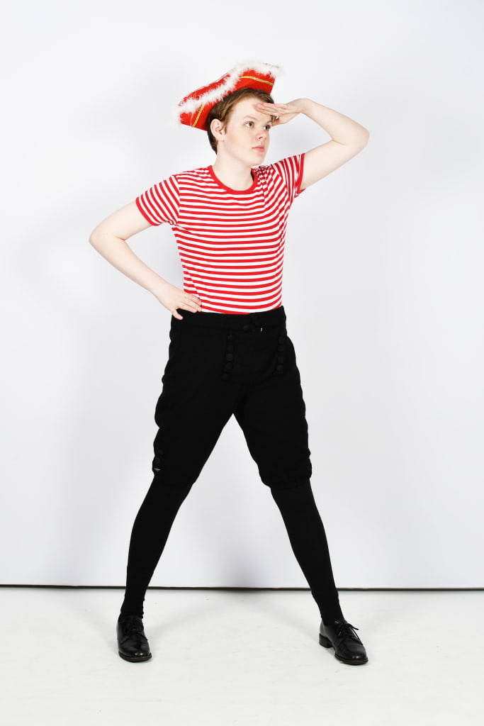 Red and White Sailor or Pirate