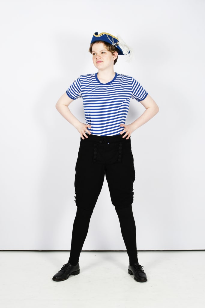 Blue and White Sailor or Pirate