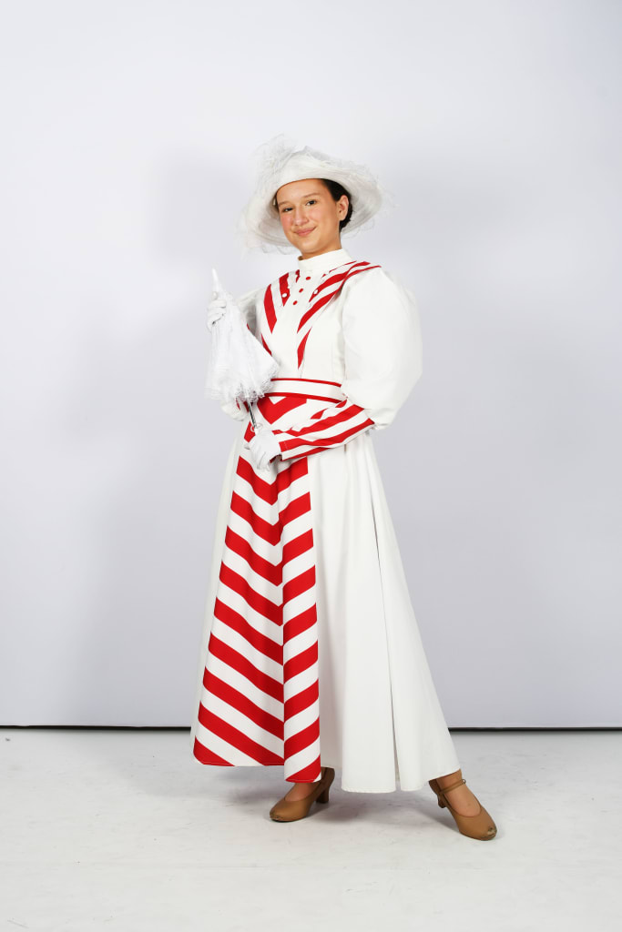 Red, White, Green and Black Cartoon Dresses