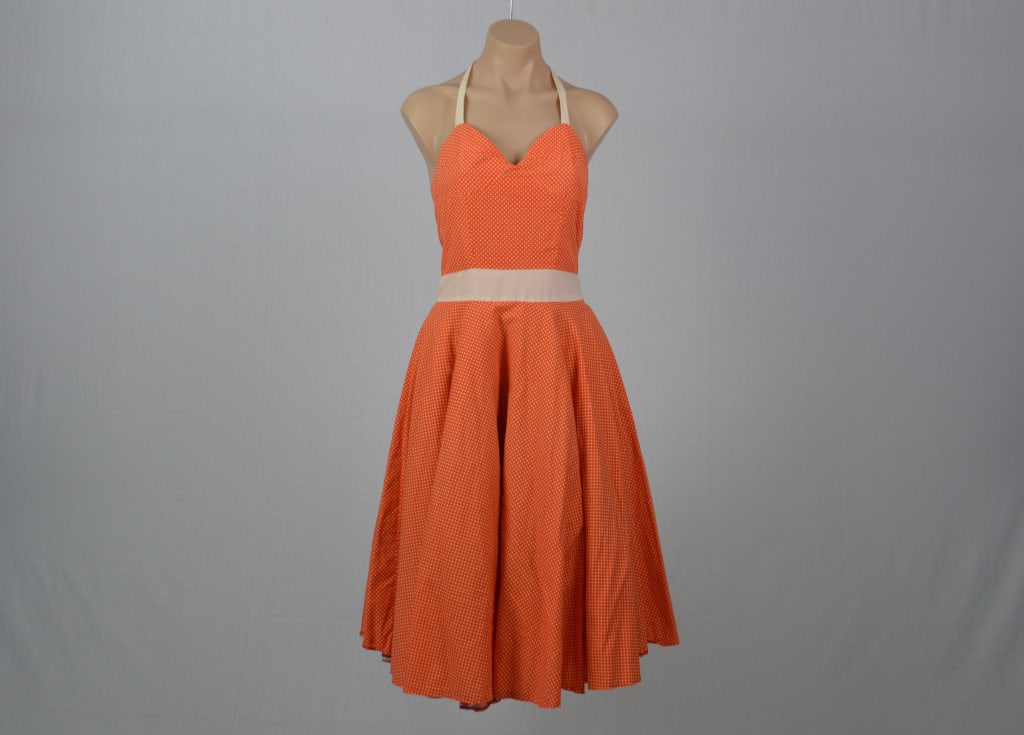 1960s Patterned Day Dress