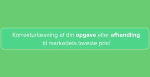Billig korrekturlæsning af opgaver