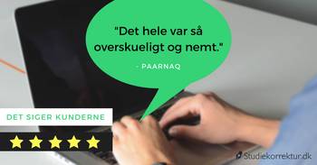 Billig studiekorrektur med gode studierettelser