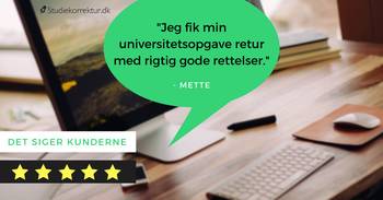 Korrekturlæsning og hjælp til at skrive en opgave hos Studiekorrektur.dk