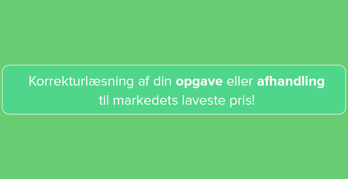 Opgavekorrektur - billig korrekturlæsning