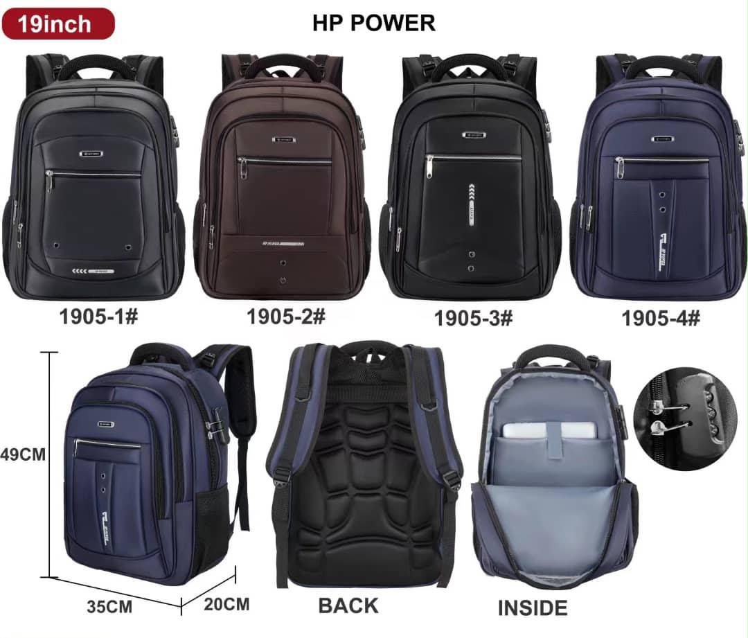 High quality big hp 19 inches school bag