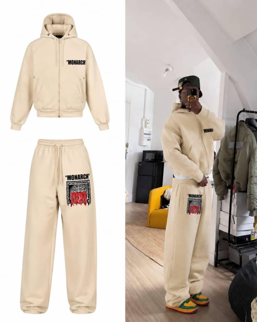 Men's Zip-Up Hoodie  & Baggy Sweatpants Set