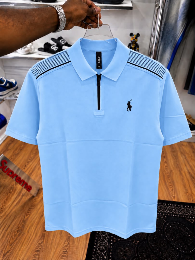 Men's Textured Knit Polo Shirt