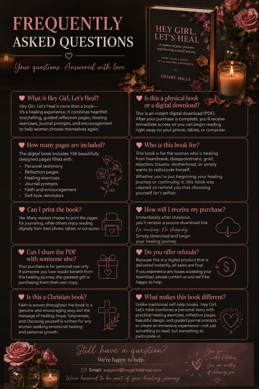 Frequently Asked Questions - Hey Girl, Let's Heal