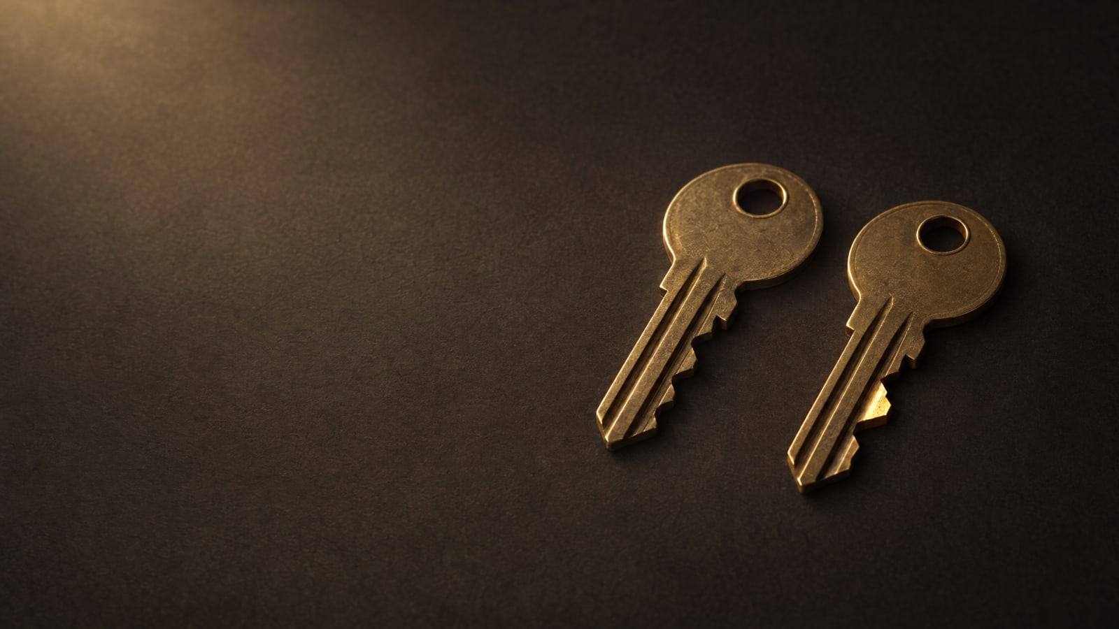 Two nearly identical keys, one tooth different.