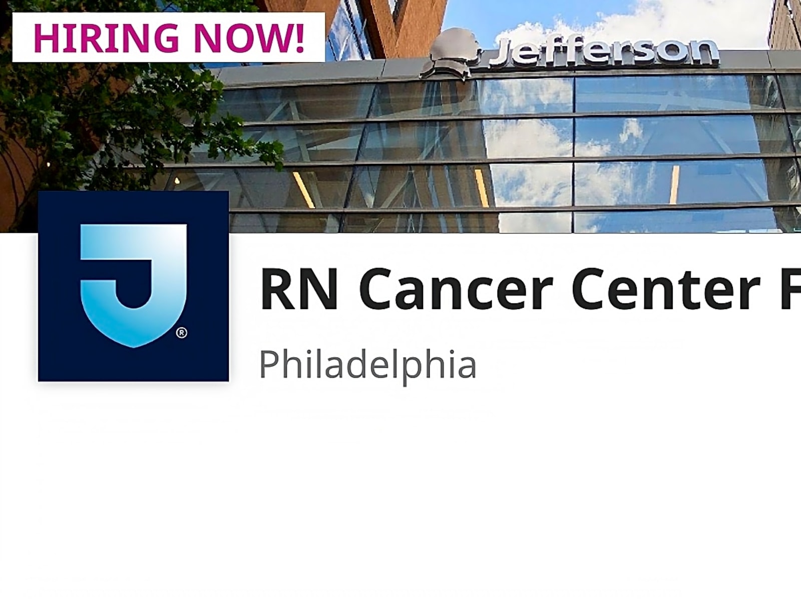 Thomas Jefferson University and Hospitals workplace