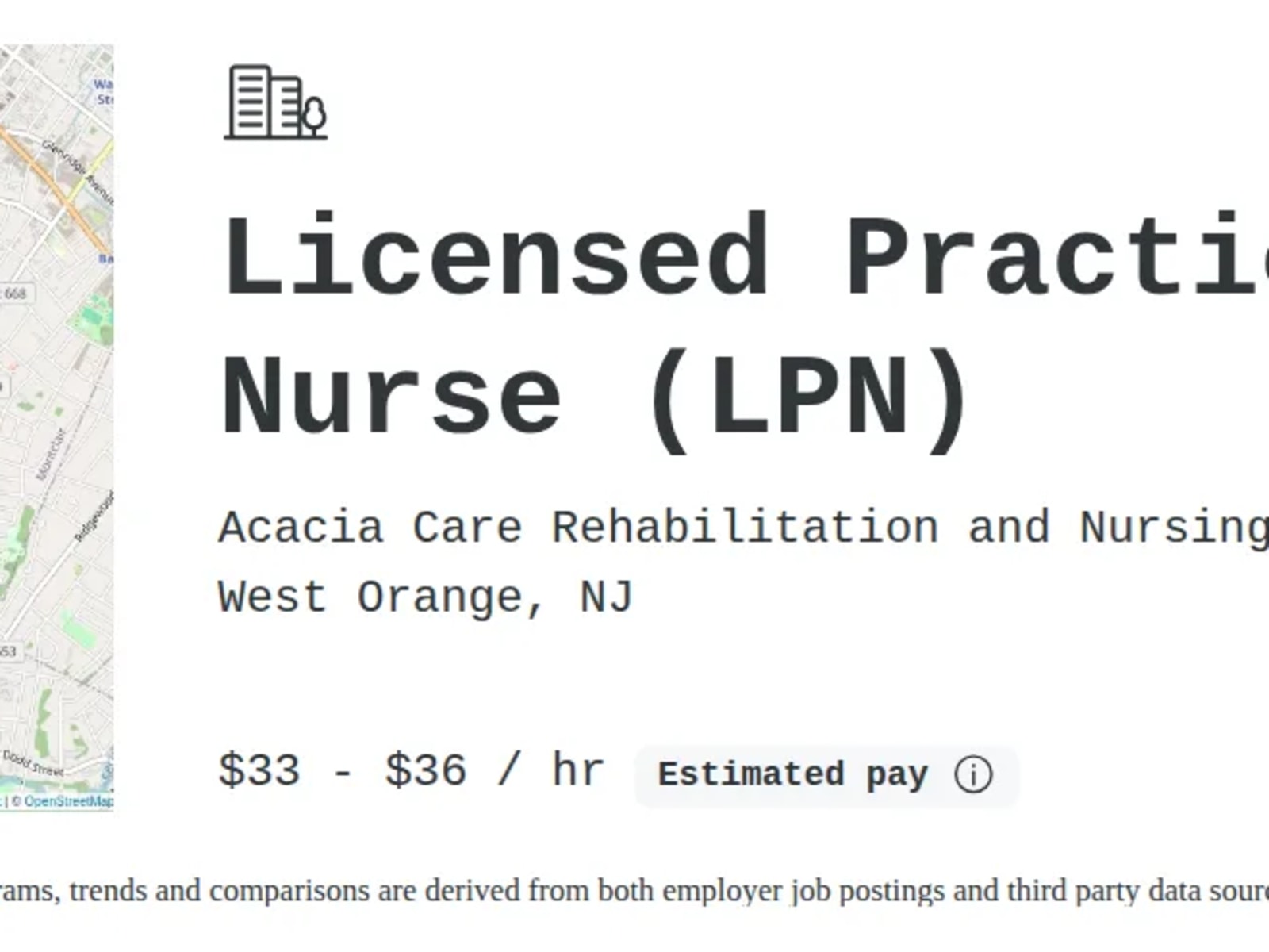 Acacia Care Rehabilitation and Nursing Center workplace