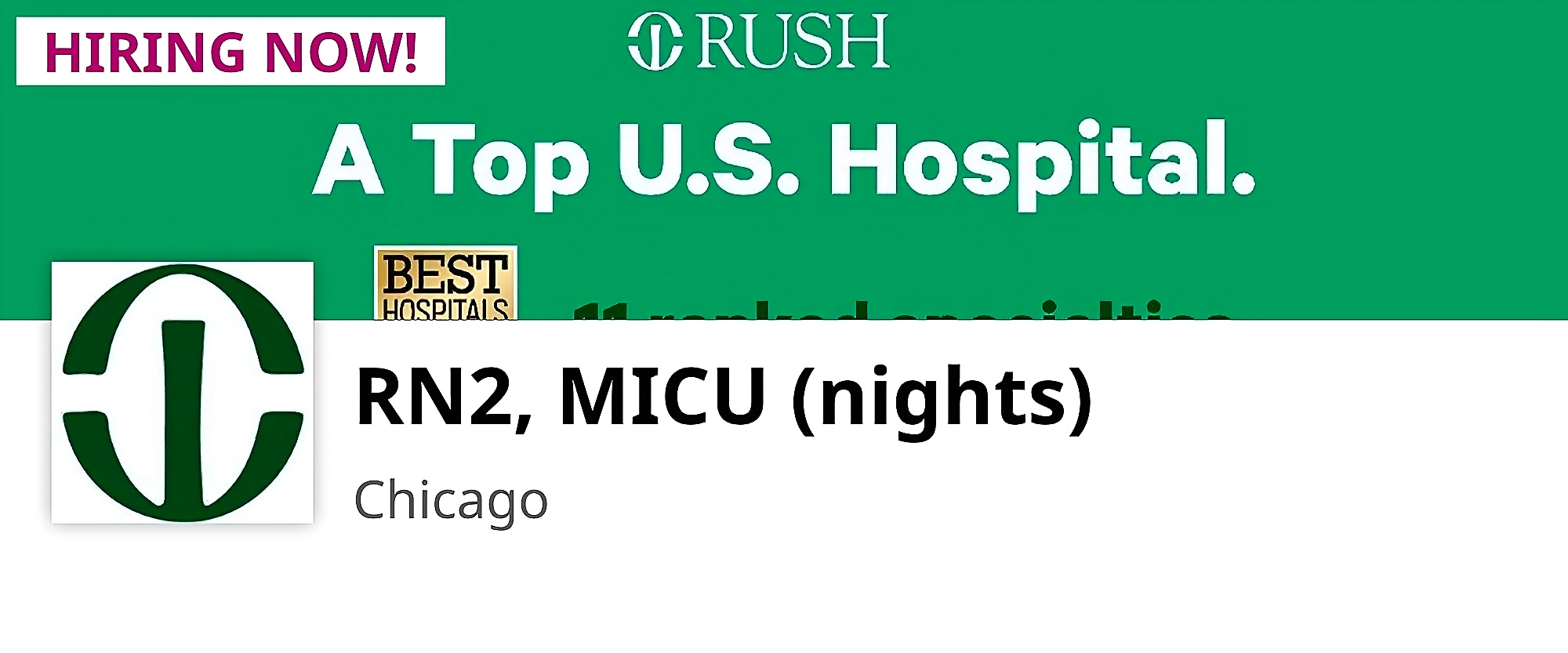 Hospital: Rush University Medical Center workplace