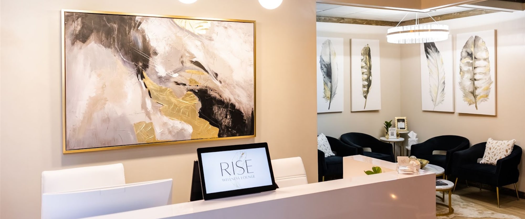 Rise Wellness Lounge workplace