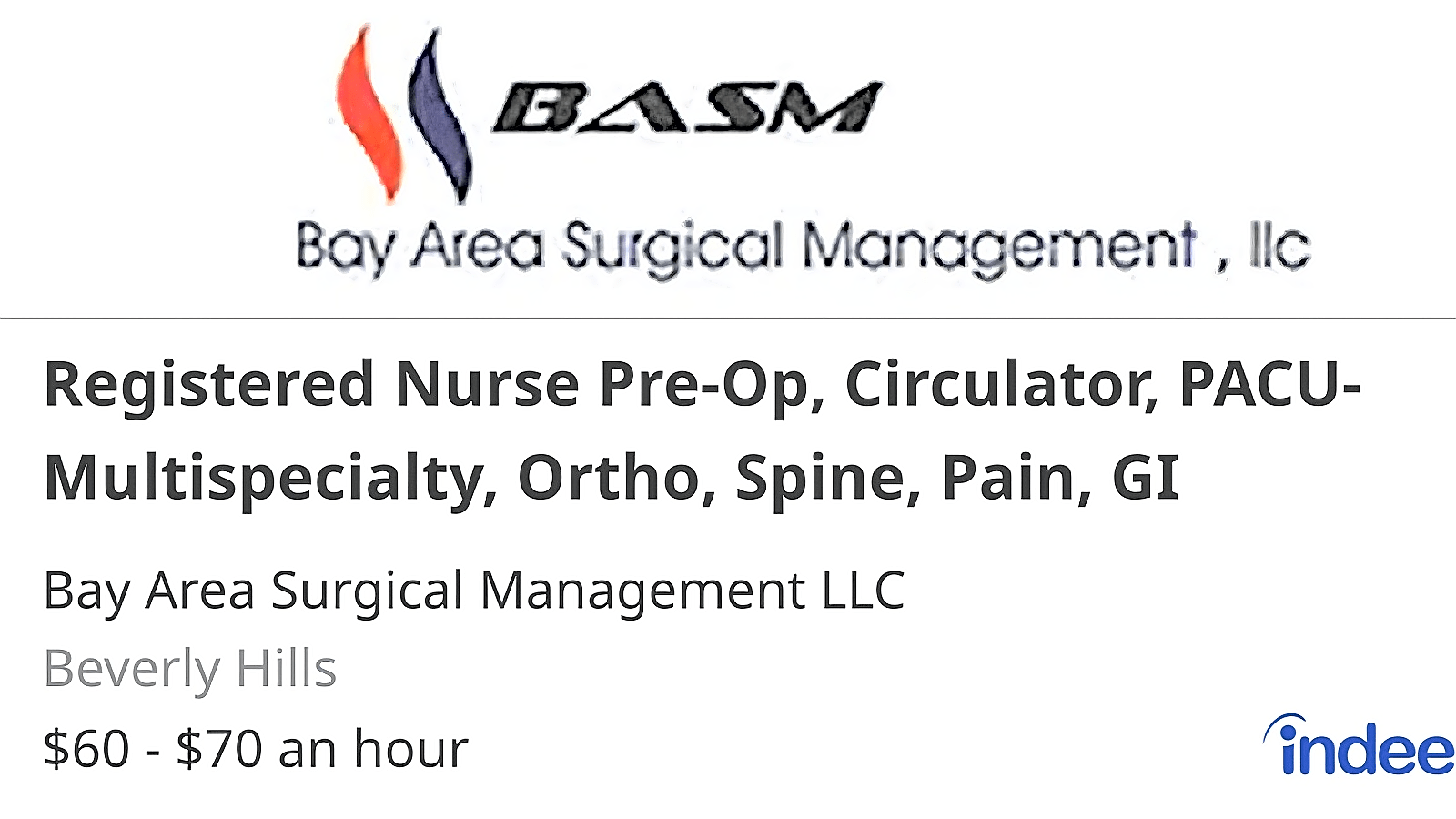 Bay Area Surgical Management LLC workplace