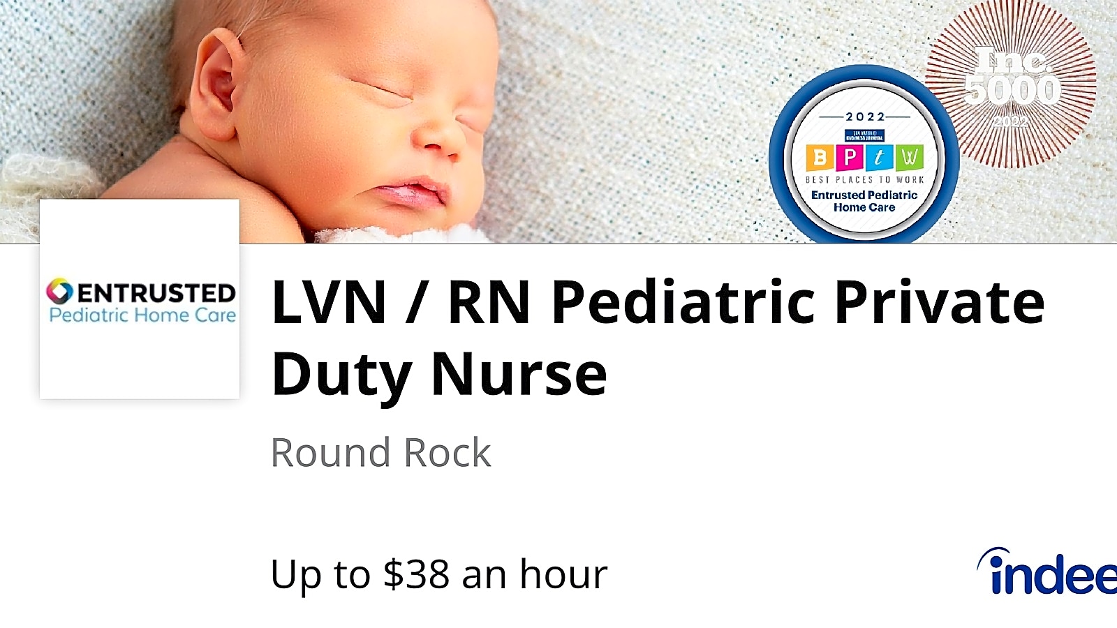 Entrusted Pediatric Home Care workplace