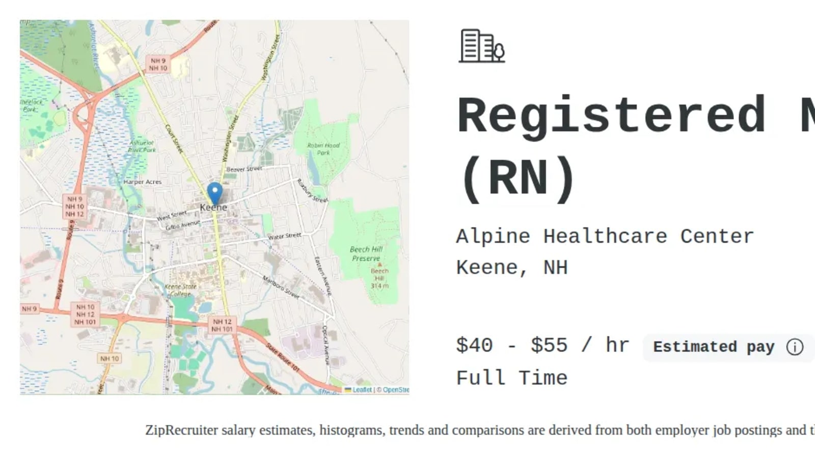 Alpine Healthcare Center workplace