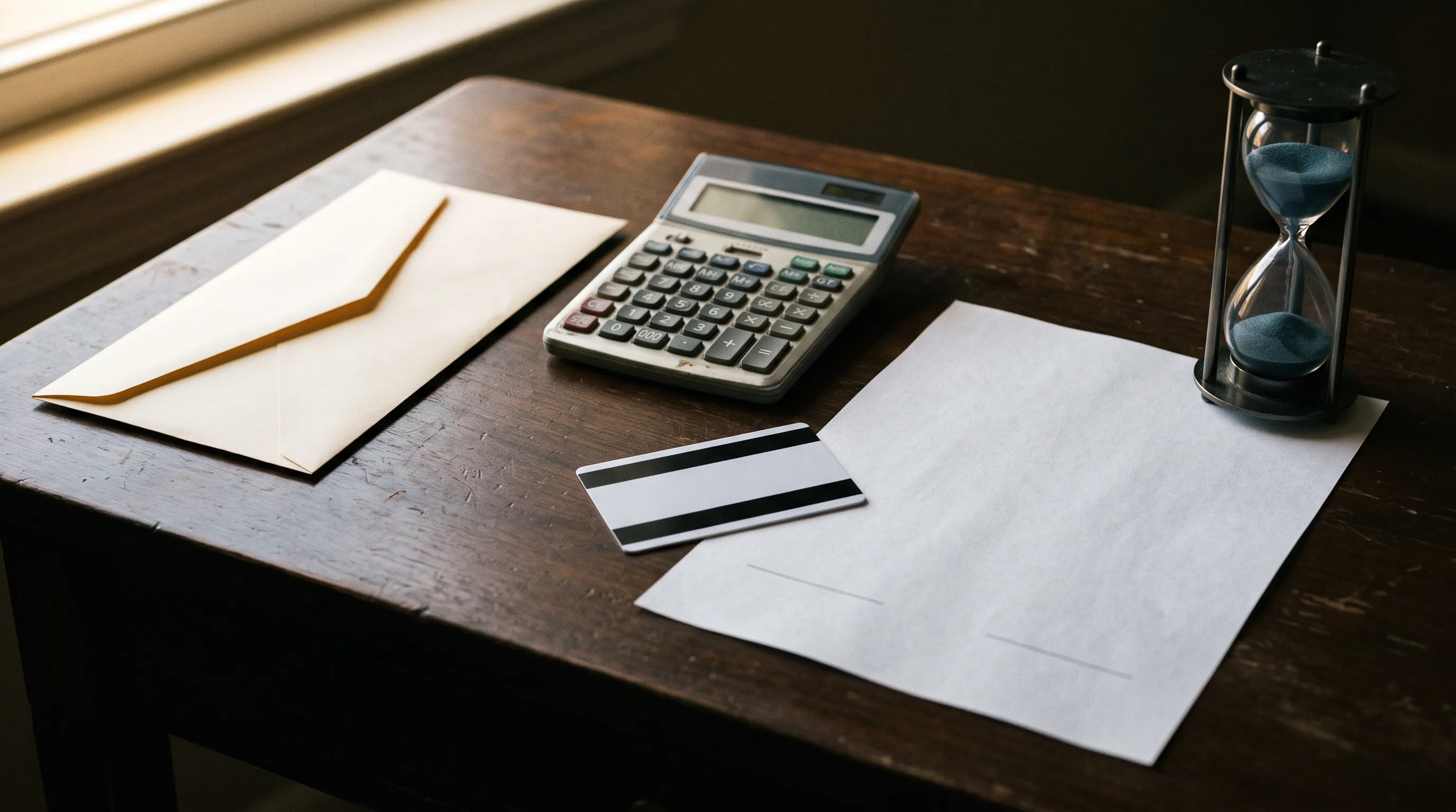 Editorial still life for reviewing sign-on bonus terms before accepting an offer