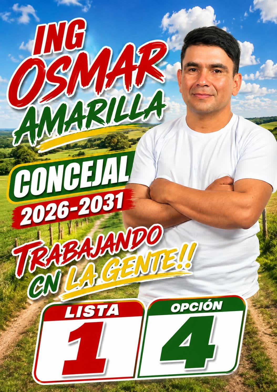 El Ing. Osmar Amarilla presenta su candidatura a concejal: faltan 3 días para las elecciones