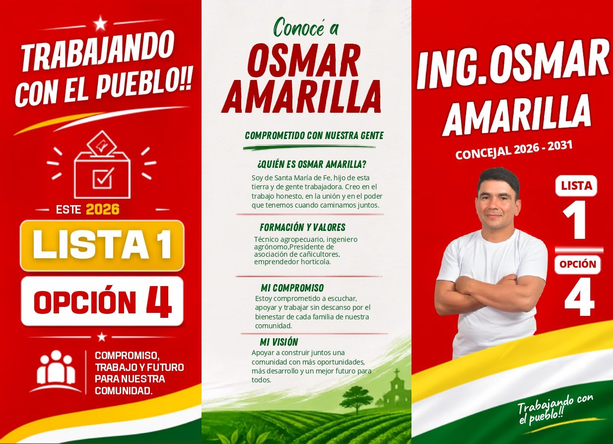 El Ing. Osmar Amarilla presenta su candidatura a concejal: faltan 3 días para las elecciones. Imagen 2