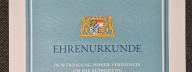 Ehrenurkunde