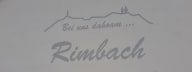 Fassadenlogo Rimbach