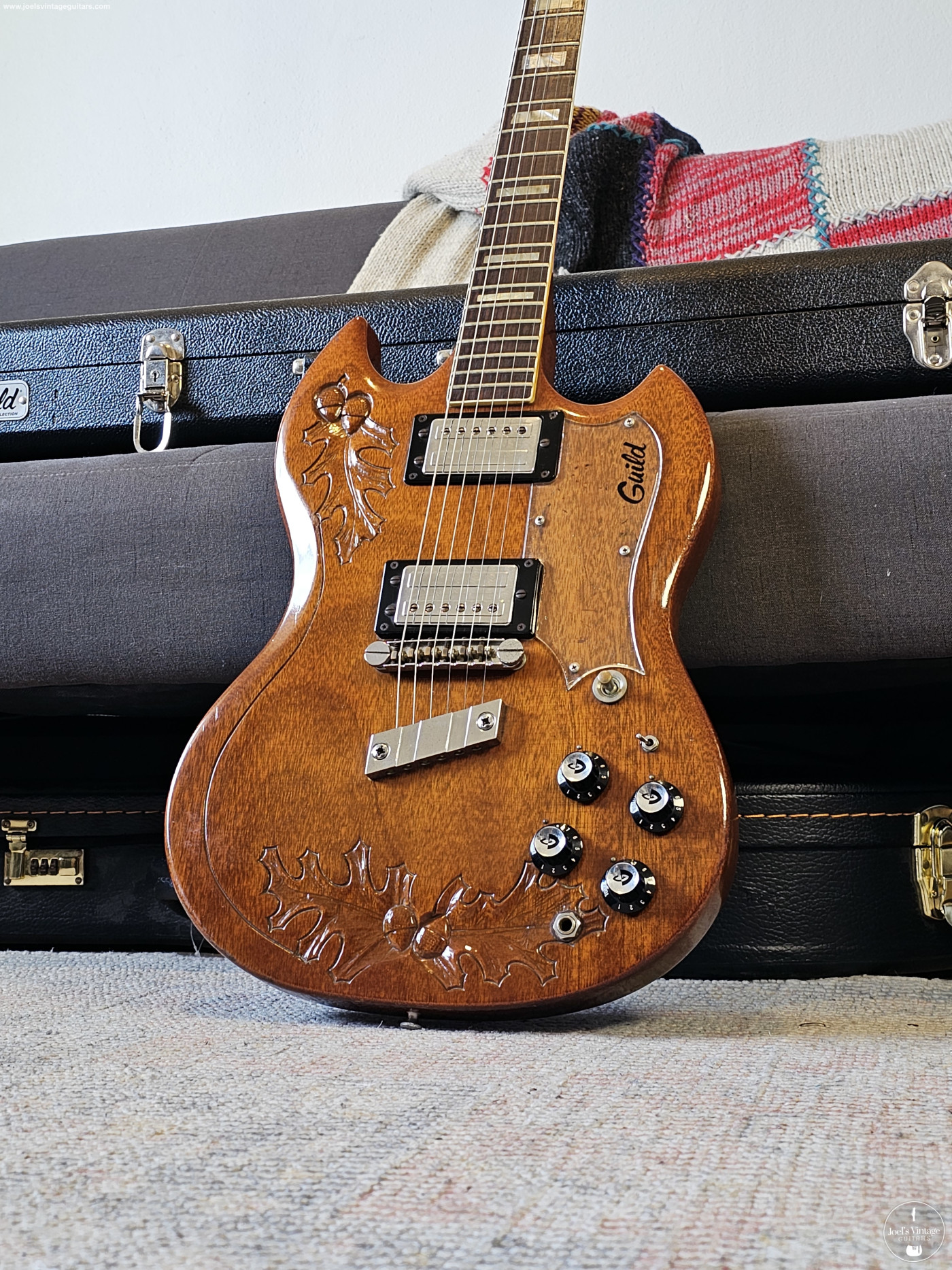 トップス sundinista experience guild custom 2016 Joel's Vintage Guitars | Guild S-100C 1976 Carved Top Natural