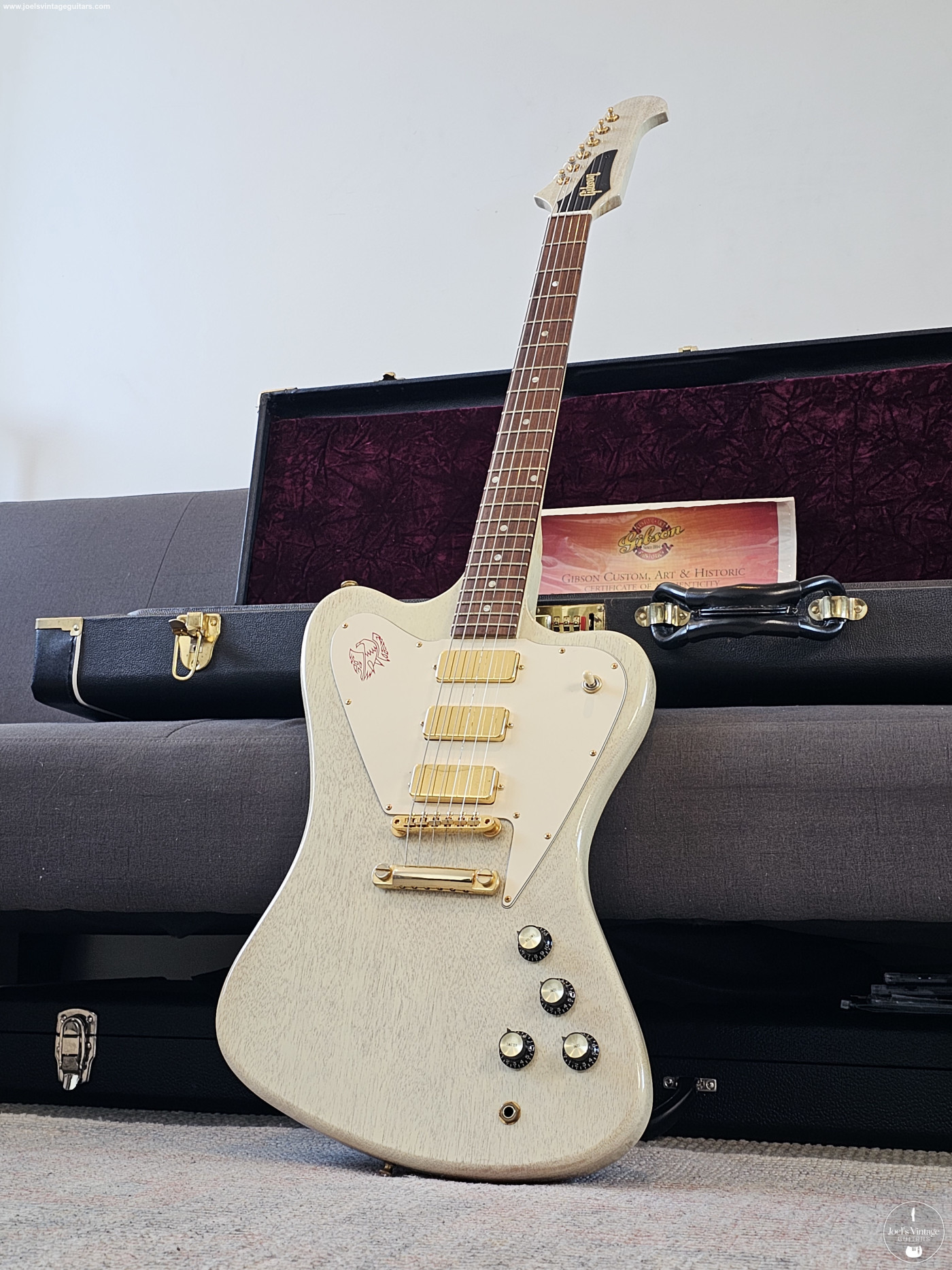 予約　　　ファイヤーバード ノンリバースTV WHITE Gibson Custom Non-Reverse Firebird TV White 2007 – Chicago