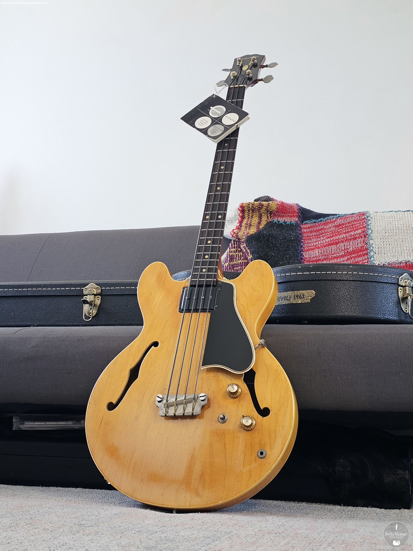 Joel's Vintage Guitars | Epiphone Rivoli Bass 1962 Blonde