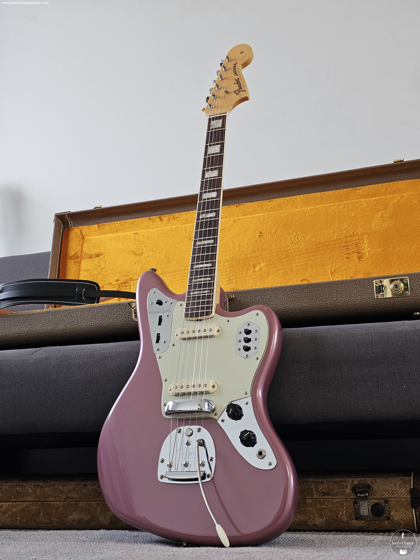 Joel's Vintage Guitars | Fender Jaguar 50th Anniversary Burgundy Mist