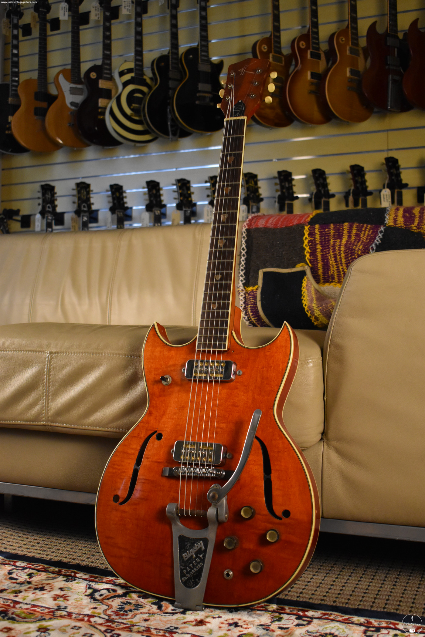 Joel's Vintage Guitars | Kay Speed Demon 1960s Archtop w Bigsby